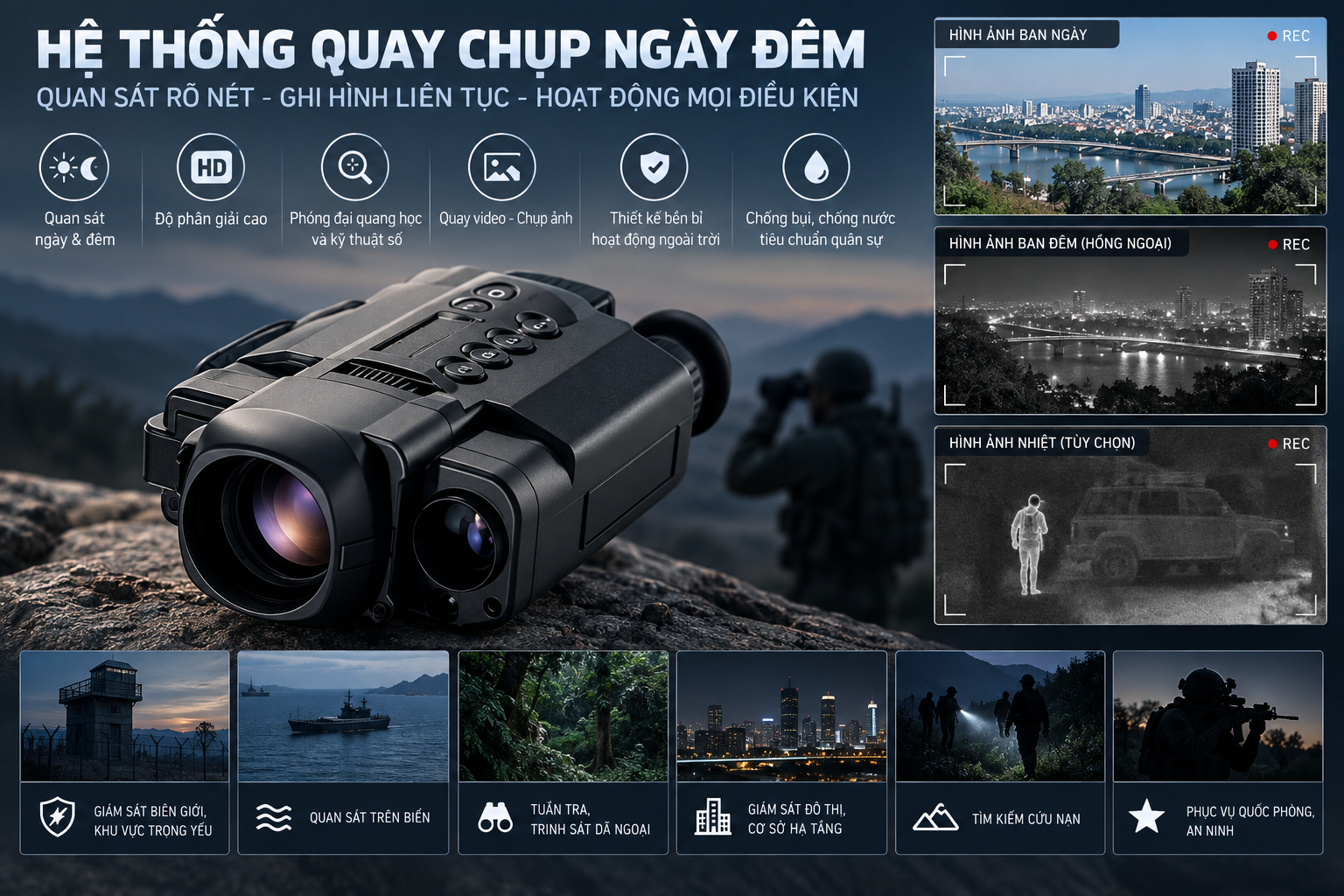 Hệ thống quay chụp ngày đêm