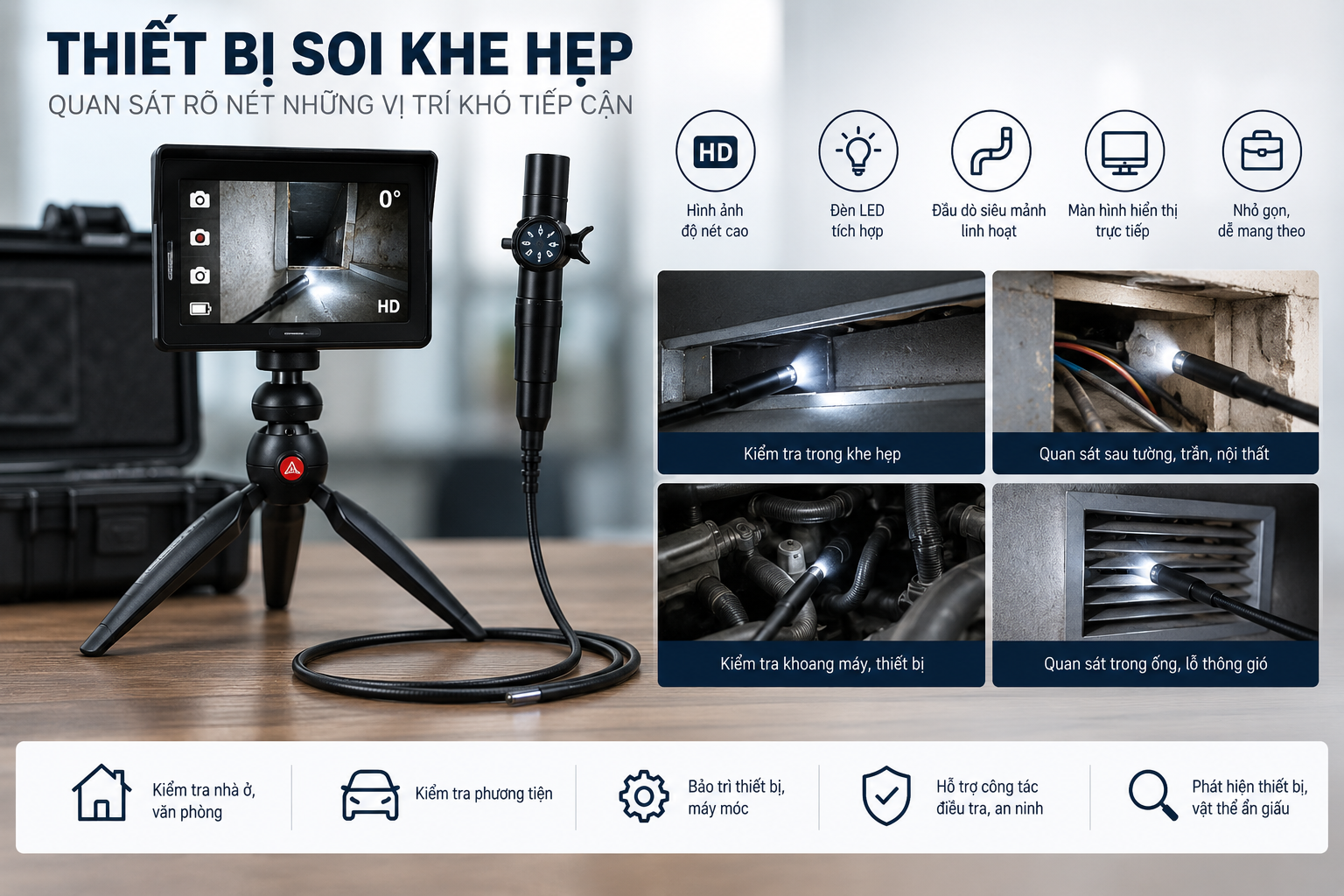Thiết bị soi khe hẹp