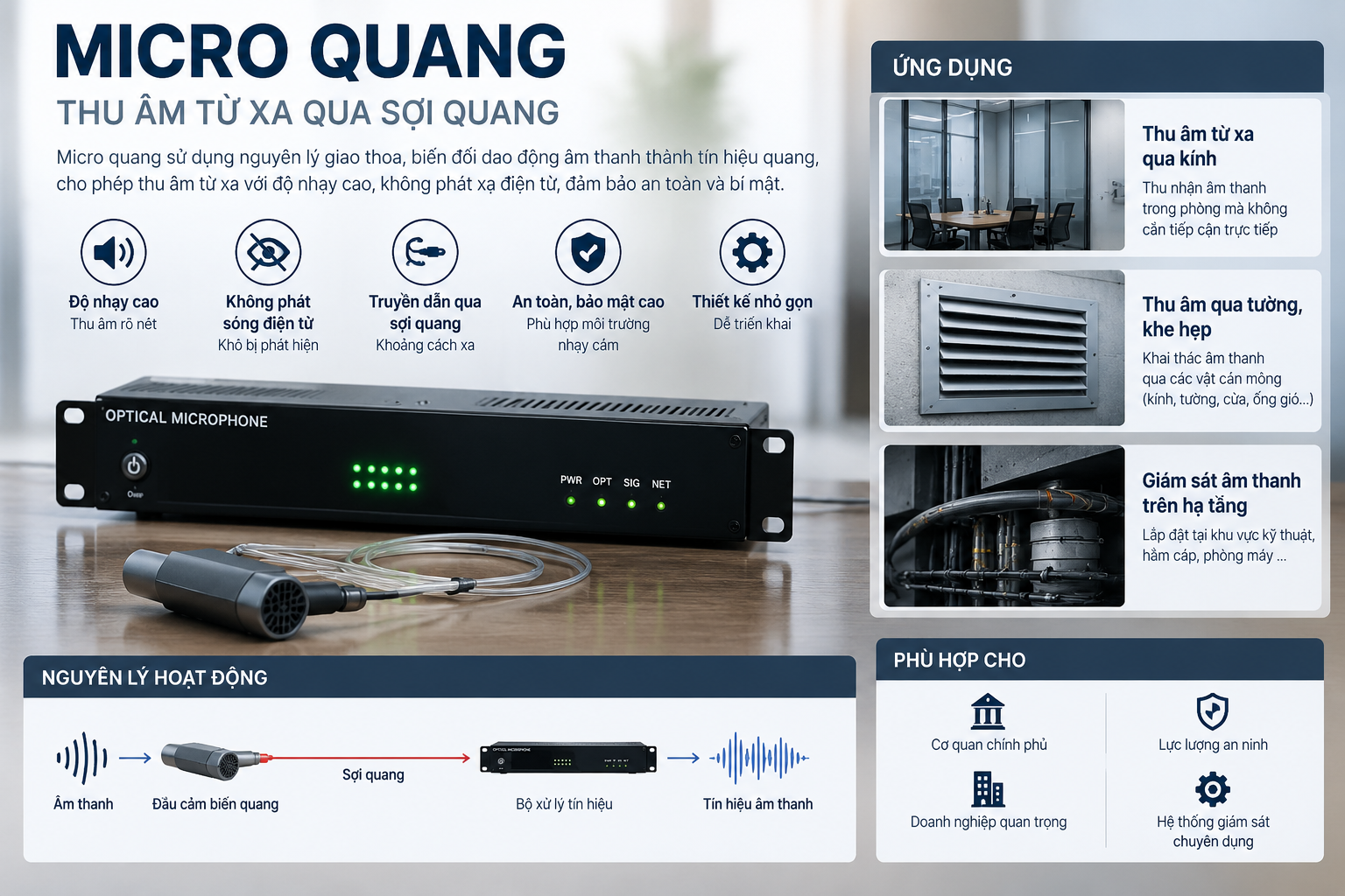 Microphone quang