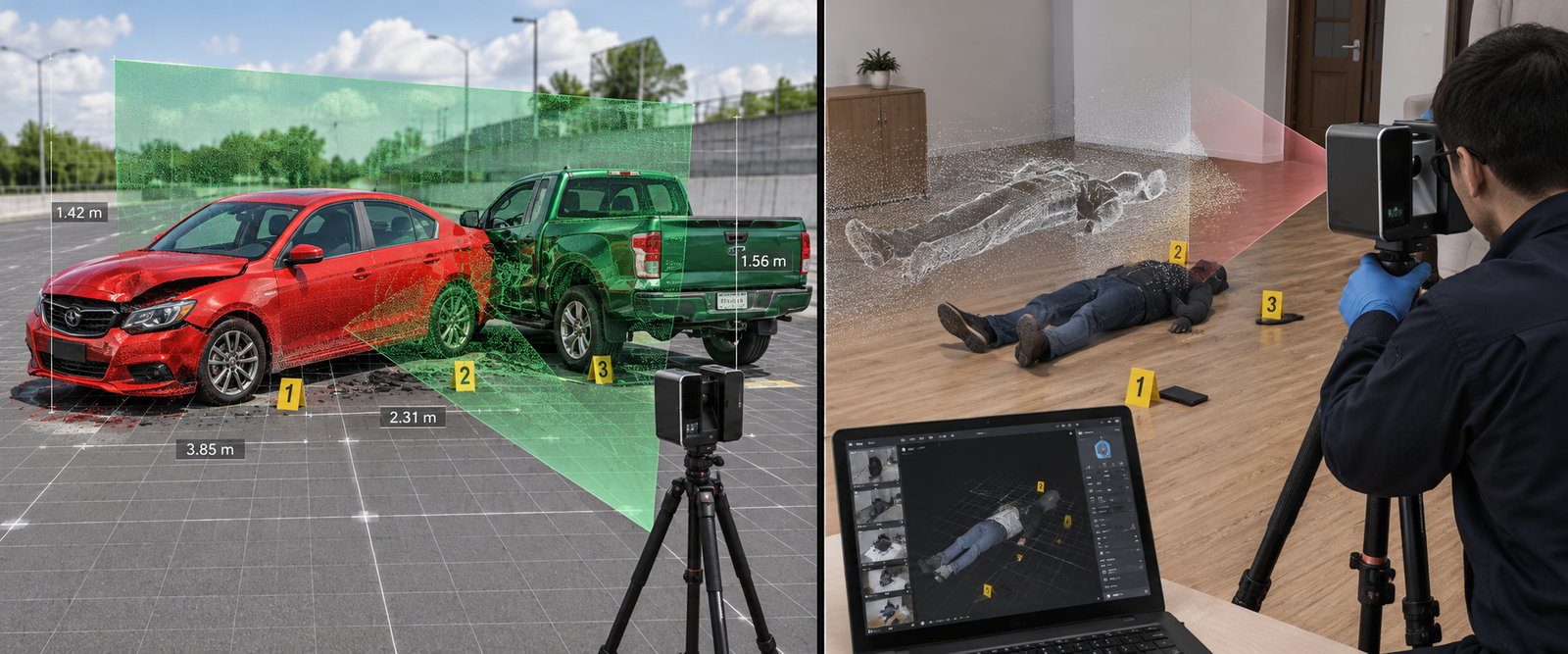Hệ thống quét 3D dựng và phân tích hiện trường